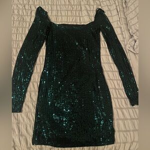 Lucy in The Sky Sequin Long Sleeve Bodycon Dress